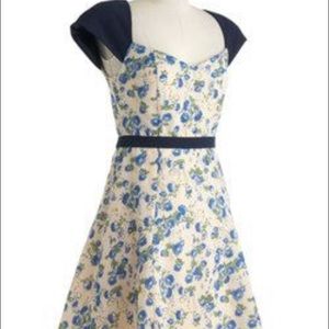 Apple a Day dress in Blue Roses from Modcloth